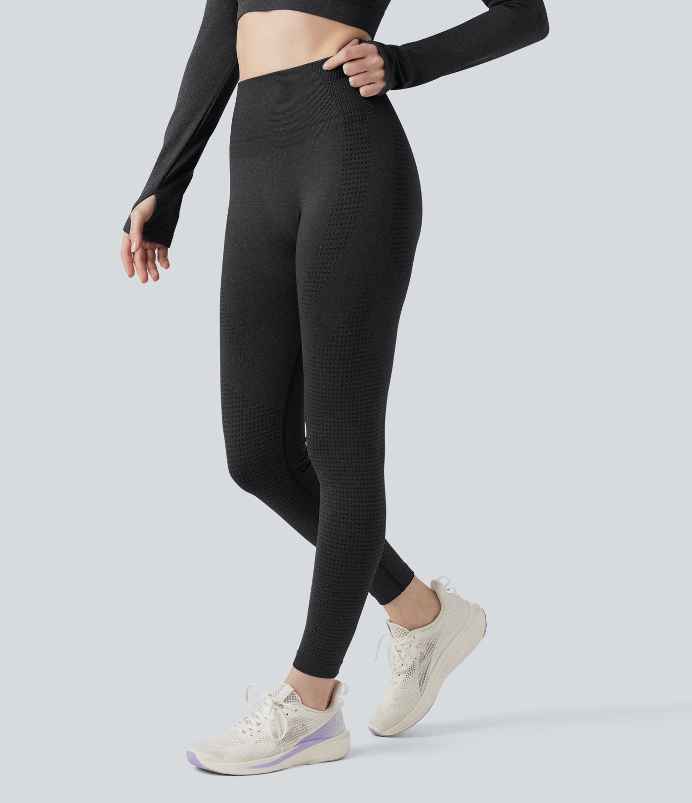 Legging de yoga Seamless Flow taille haute