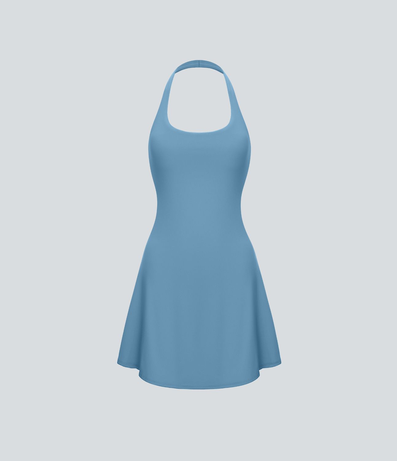Softlyzero™ Plush Robe Sport Mini 2-en-1 à Poches Dos Nu et Col Halter