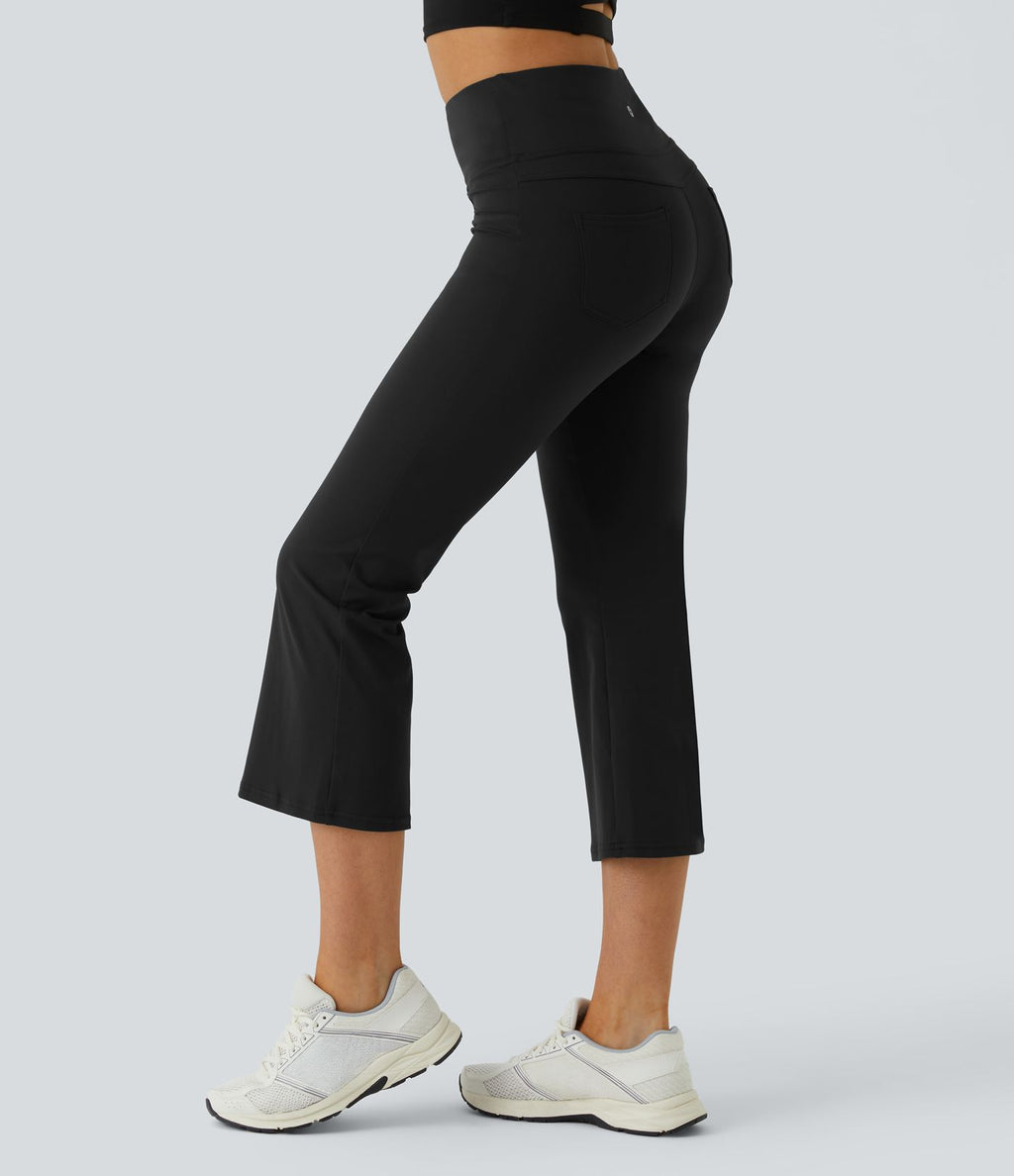 Legging yoga capri évasé taille haute DayStretch avec poches