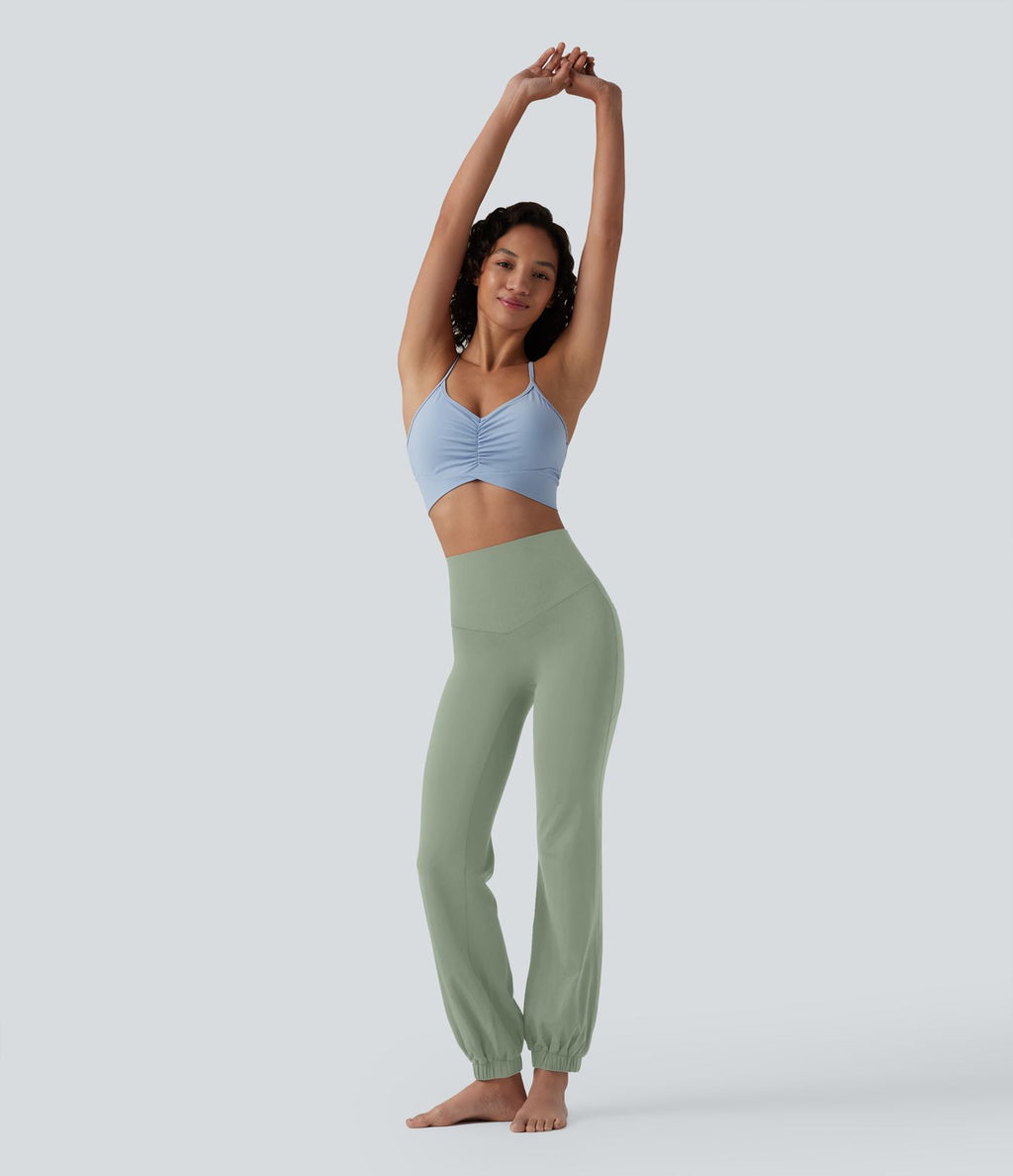Jogging ballon danse SoftlyZero™ taille haute gainant avec poches