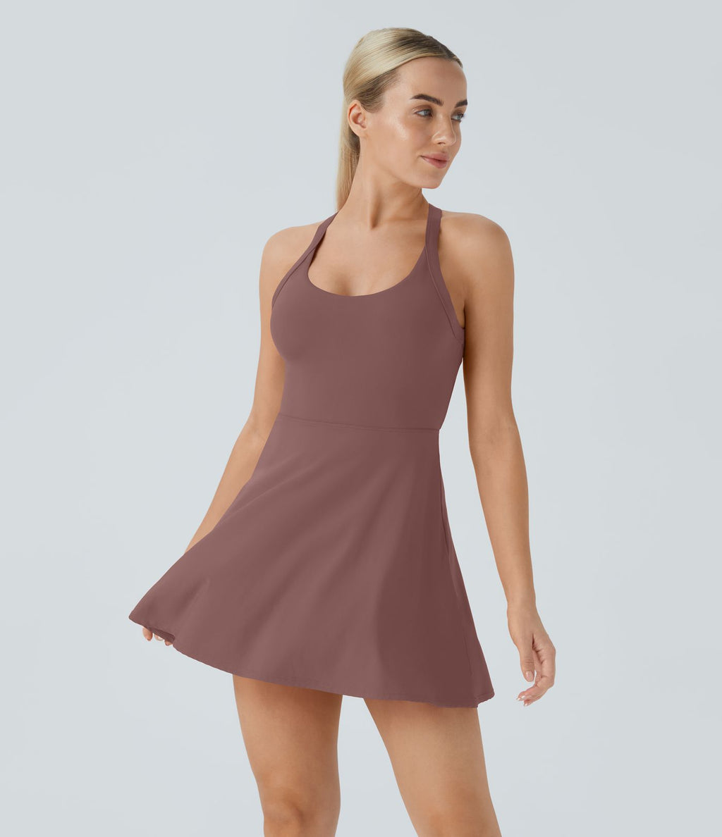 Robe de sport dos nu torsadée A-C