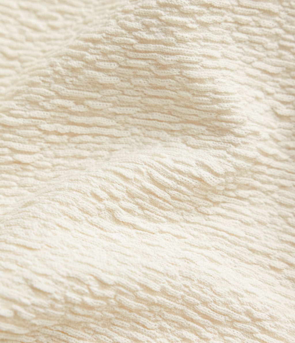 Bas de maillot de bain bikini texturé croisé