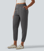 Jogging casual fuselé taille mi-haute avec poches