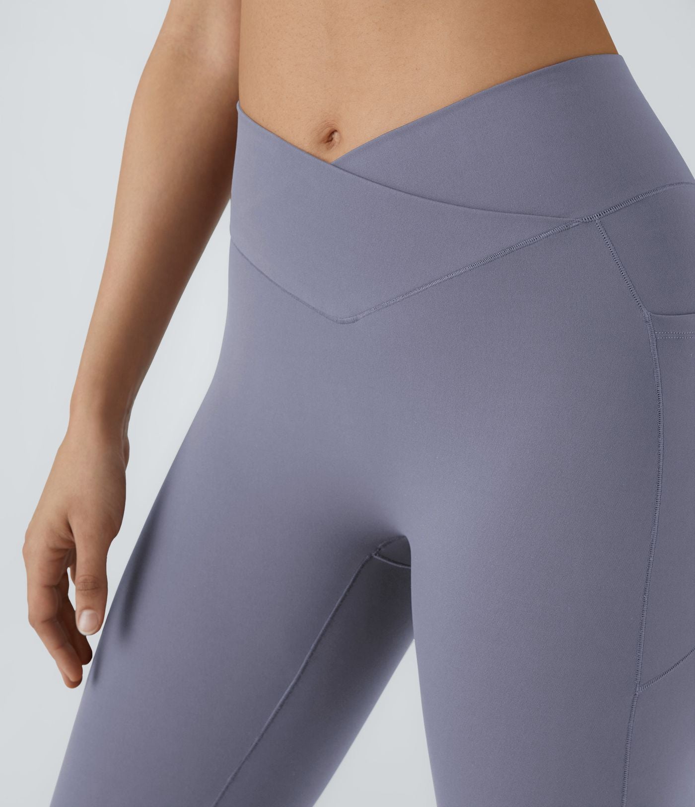 Patitoff™ 2.0 Legging Yoga Résistant Poils d'Animaux Taille Haute Croisée Poches Latérales