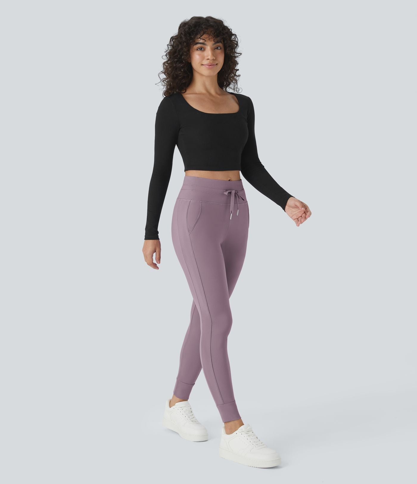 Jogging taille haute Softlyzero™ Plush avec cordon de serrage et poches latérales