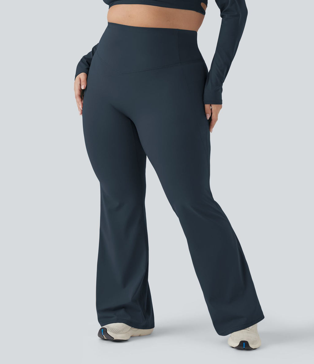 Pantalon yoga évasé gainant sculptant grande taille taille haute Halara UltraSculpt™