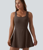 Robe de sport mini 2-en-1 SoftlyZero™ Airy col U poches effet frais InstantCool danse bonnets E-G, accès facile Easy Peasy