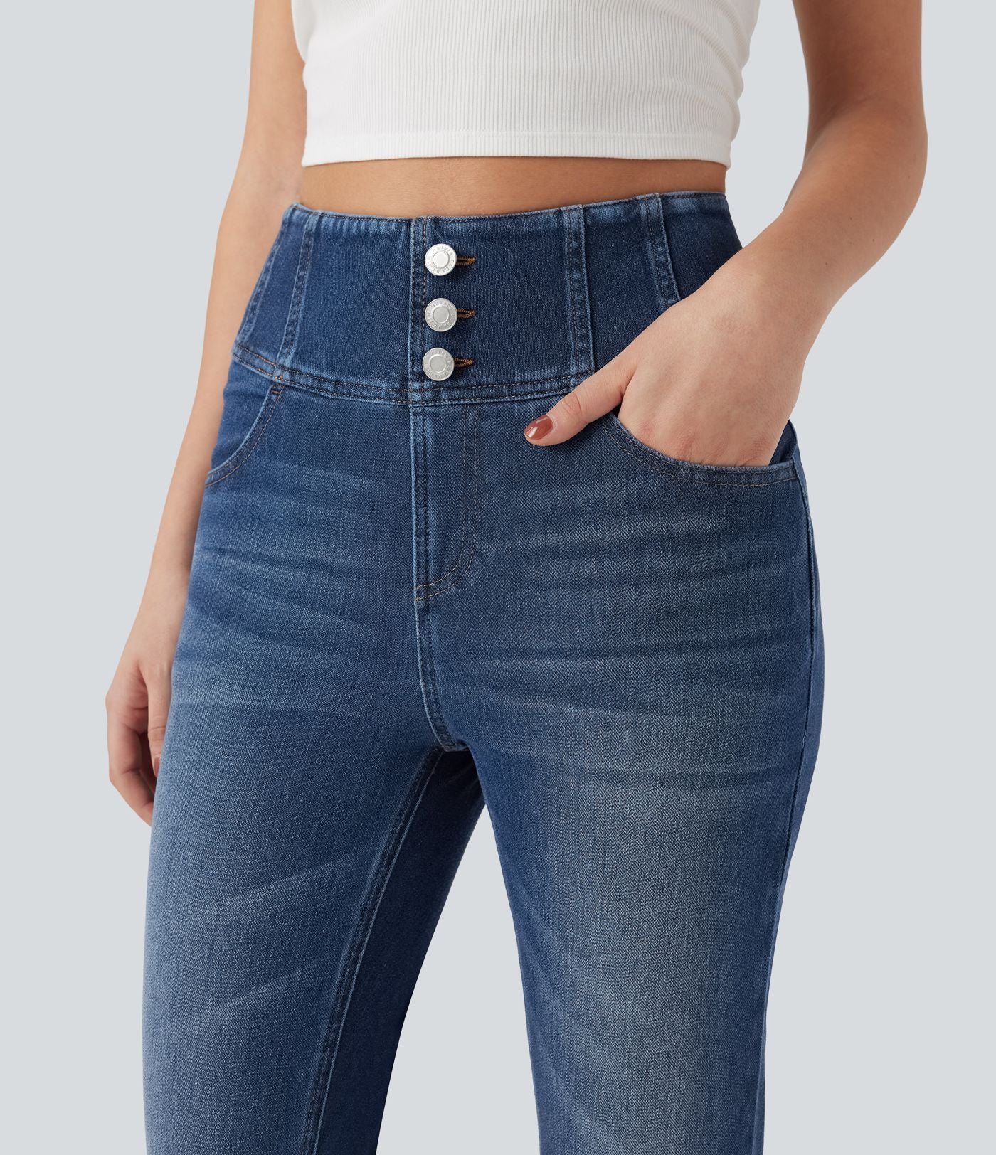 Jean skinny Halara Flex™ taille haute avec poches