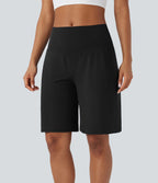 Bermuda SoftlyZero™ Airy de yoga taille haute avec poches multiples et effet frais InstantCool