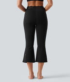 Legging de yoga flare Halara UltraSculpt™ longueur mollet avec dentelle contrastée et poches