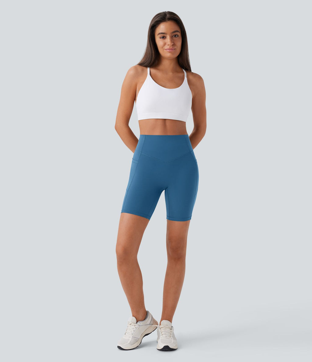 Legging de yoga gainant taille haute chiné à séchage rapide avec poches Halara UltraSculpt™