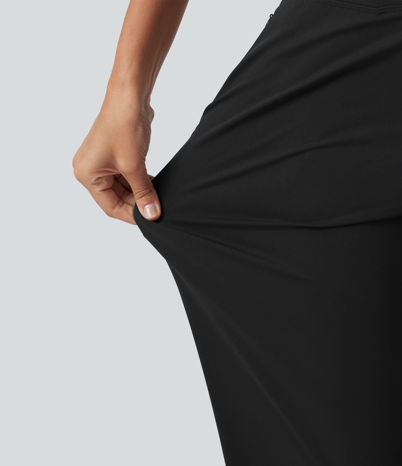 Pantalon de running court effet frais InstantCool taille haute à séchage rapide avec cordon intérieur, ourlet arrondi, poches et protection solaire UPF50+