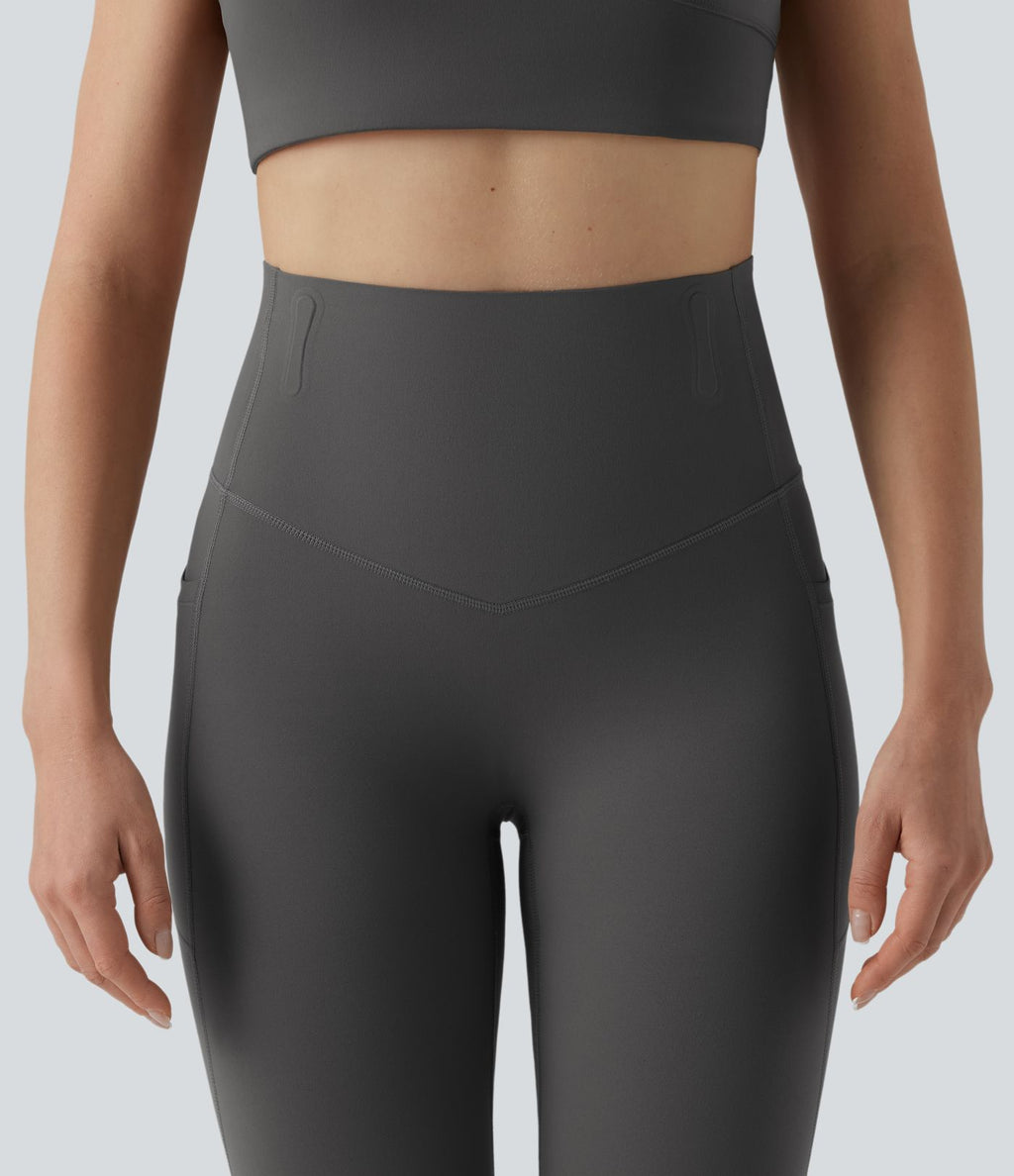 Legging 7/8 de yoga taille haute gainant sculptant anti-roulottage Halara UltraSculpt™ avec poches