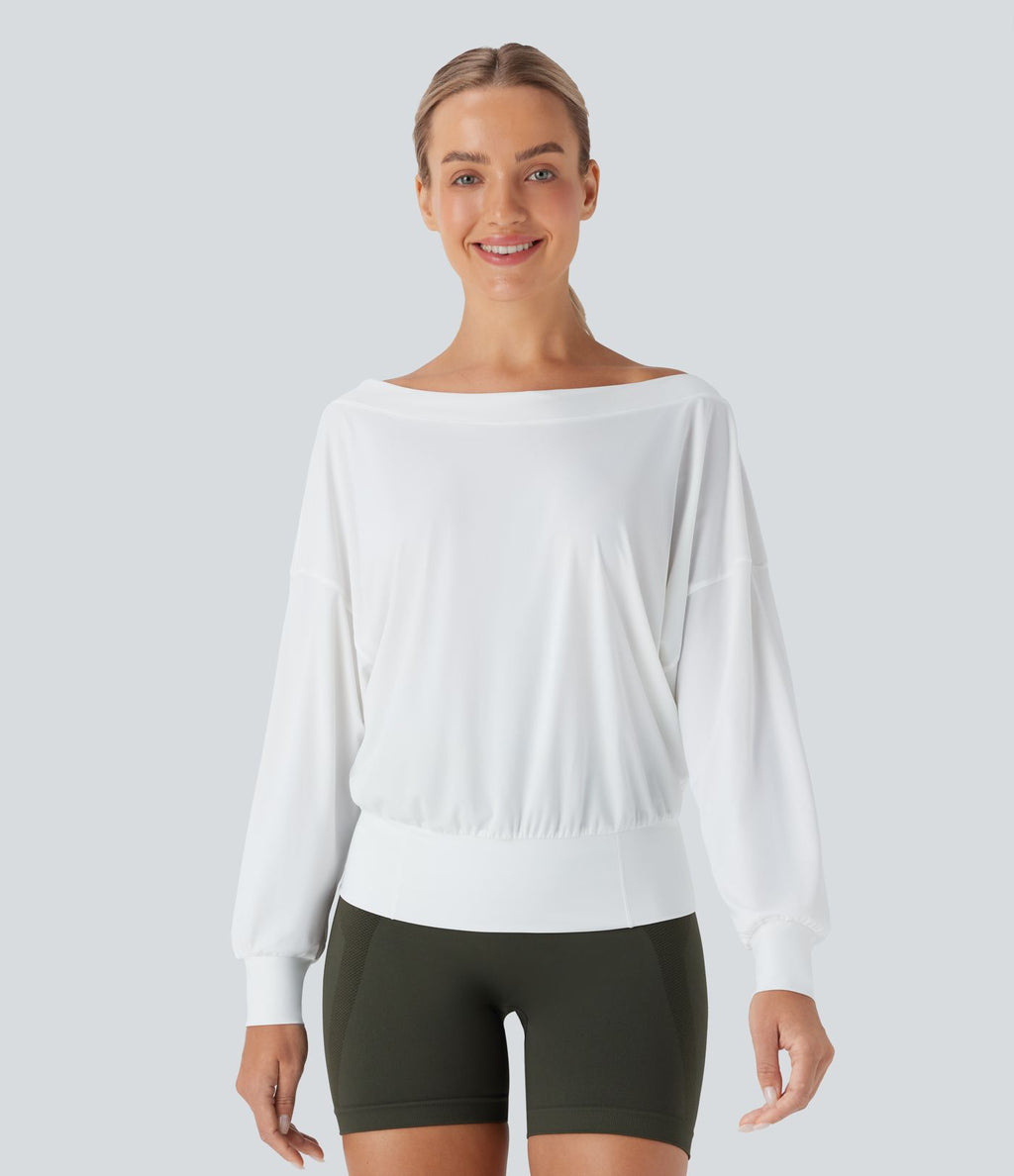 Haut de sport pour yoga asymétrique oversize à effet frais InstantCool et séchage rapide