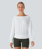 Haut de sport pour yoga asymétrique oversize à effet frais InstantCool et séchage rapide