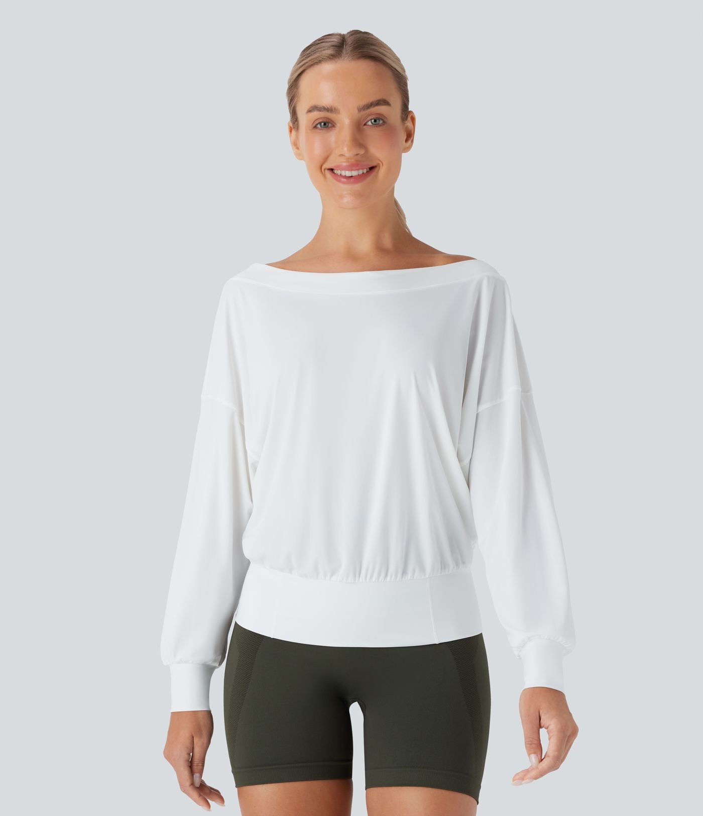 Haut de sport pour yoga asymétrique oversize à effet frais InstantCool et séchage rapide
