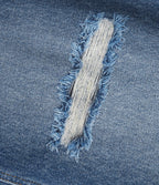 Pantalon de jogging taille haute en molleton French Terry imprimé jean avec poches