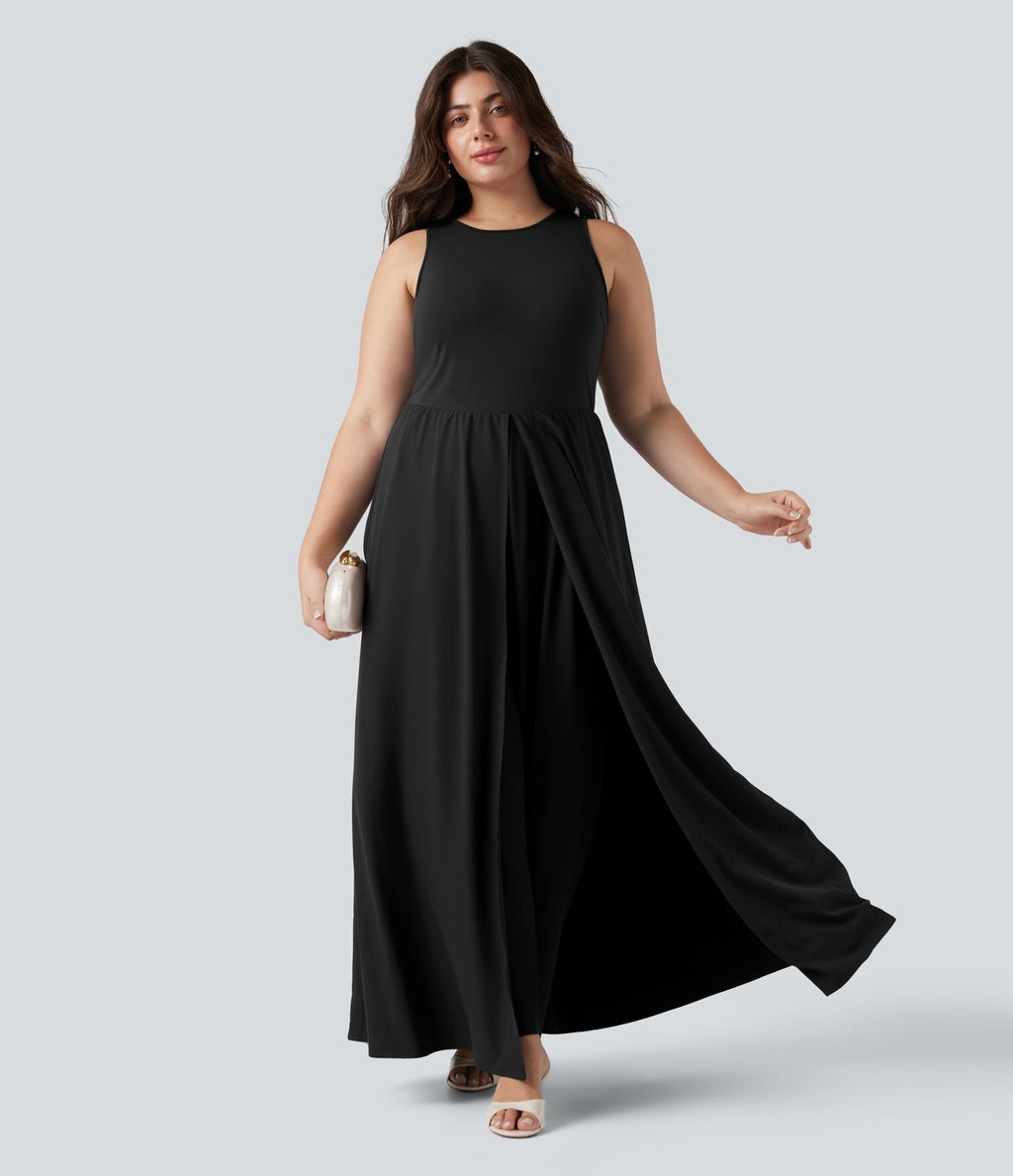 Combinaison sans manches grande taille Breezeful™ séchage rapide superposée avec poches
