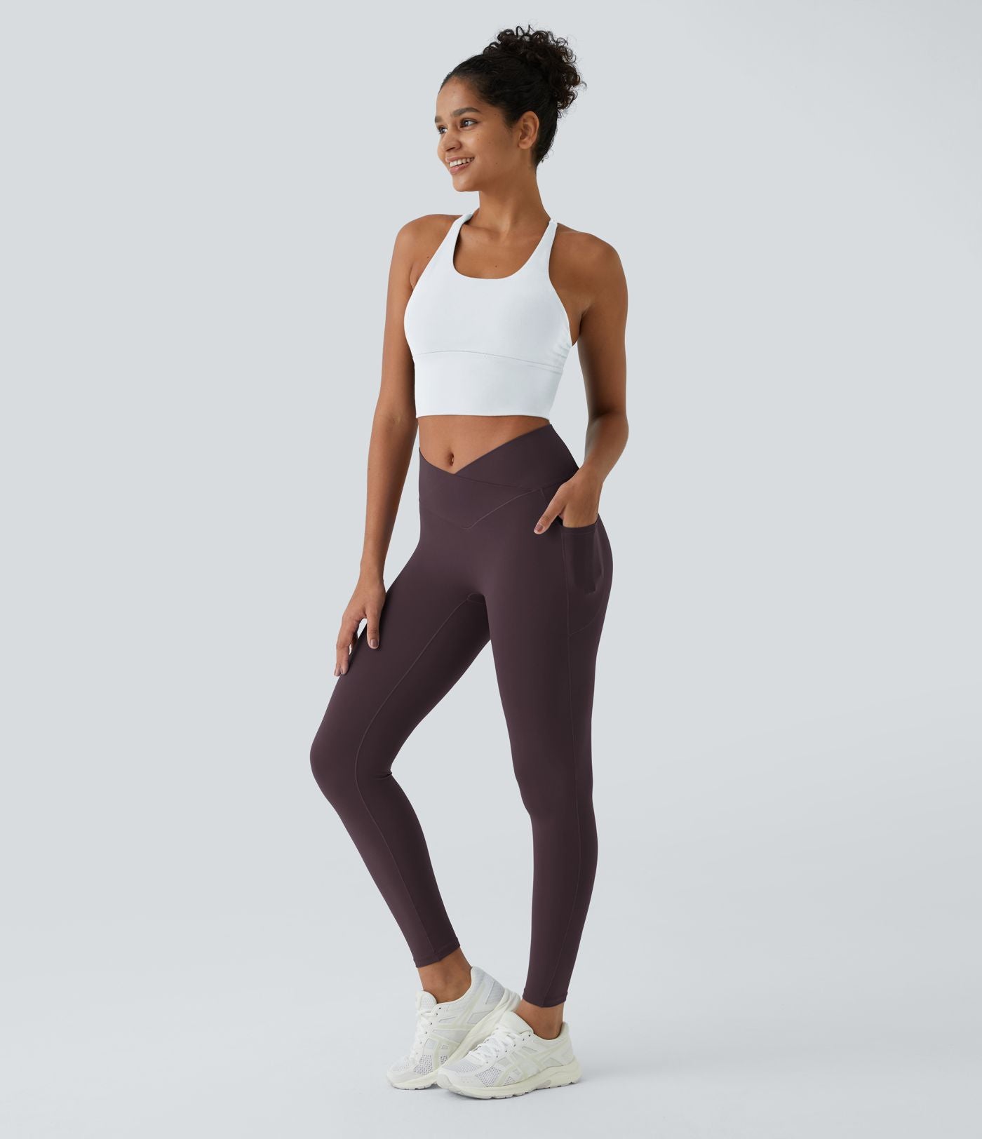 Softlyzero™ Legging Unis Poches Croisées