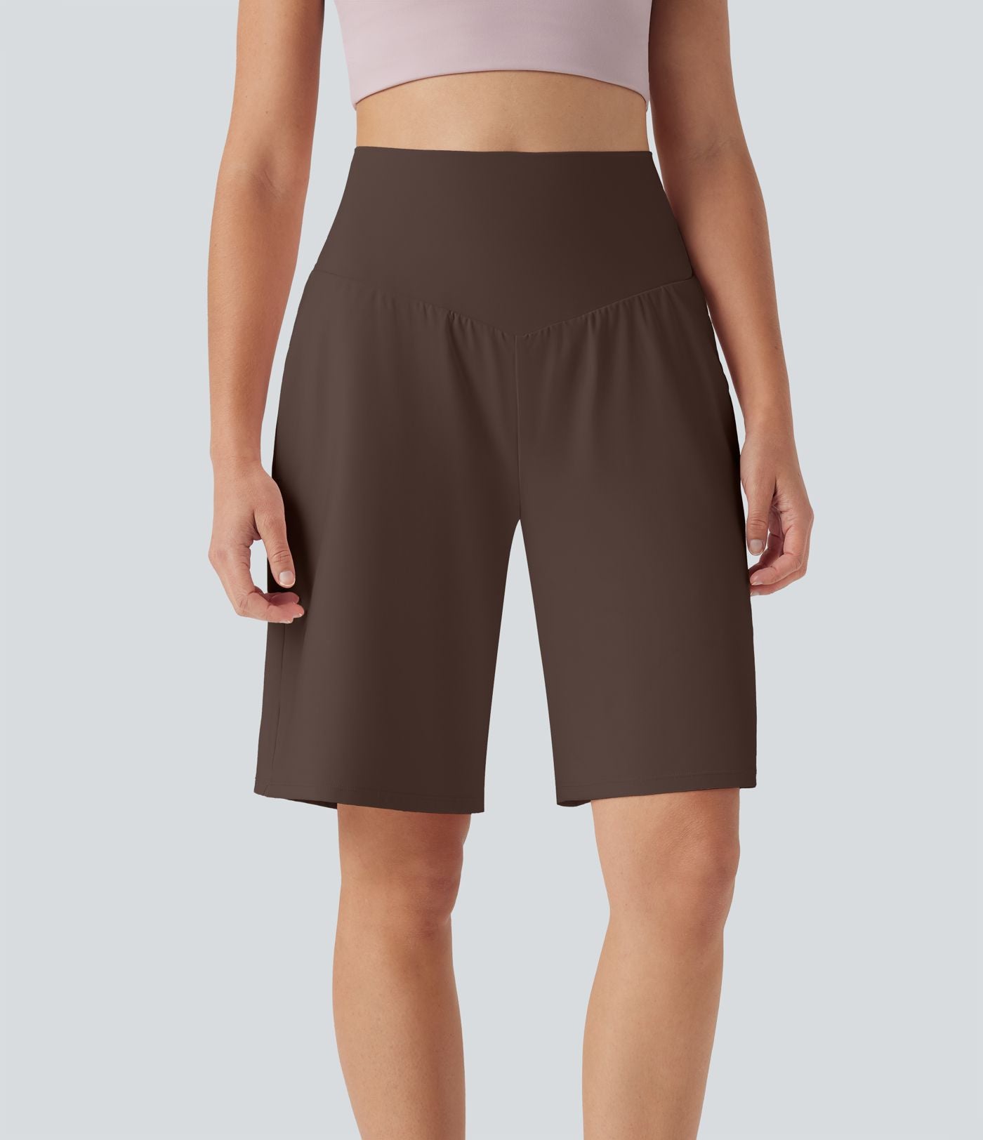Bermuda SoftlyZero™ Airy de yoga taille haute avec poches multiples et effet frais InstantCool