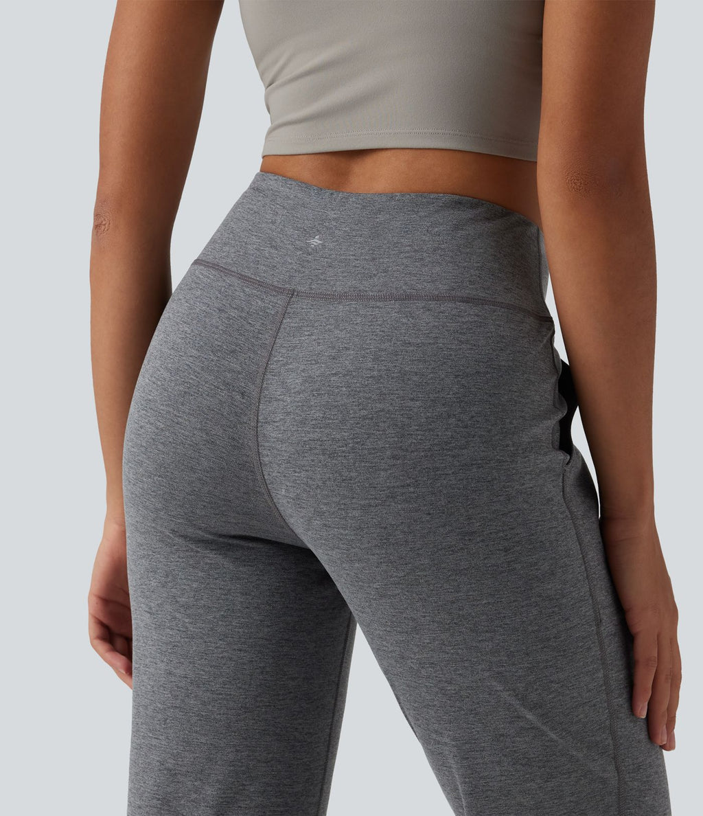 Jogging de yoga taille mi-haute à séchage rapide avec poches