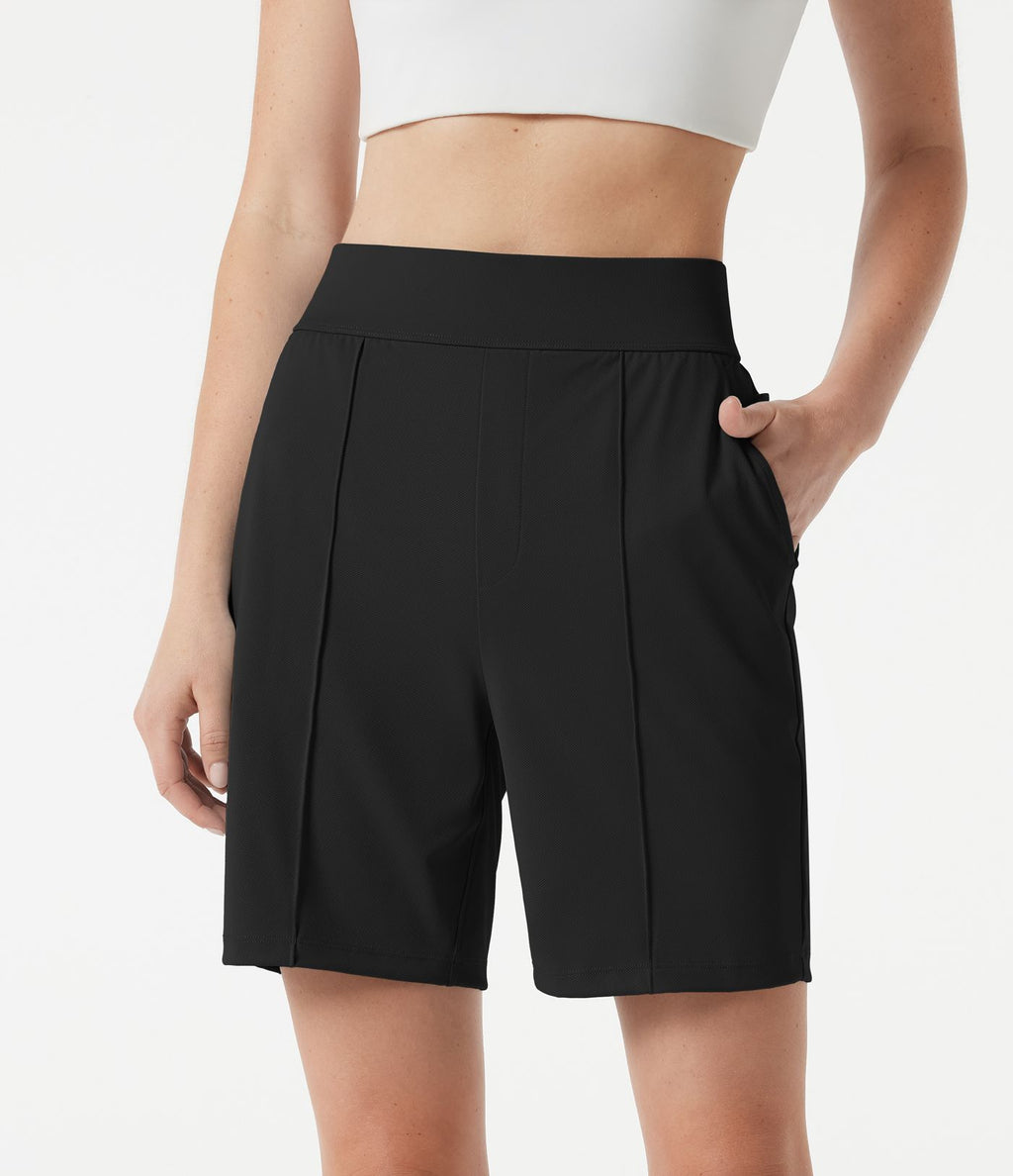 Short de golf taille haute à séchage rapide avec poches 17,5 cm - Golf Tee - UPF40+