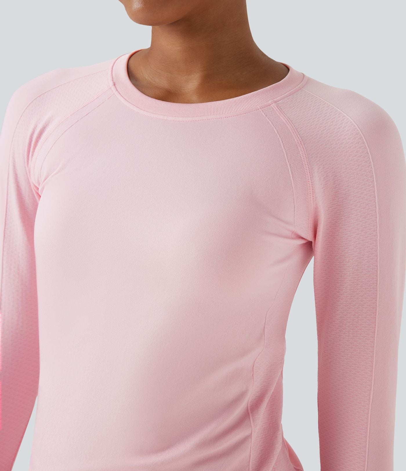 Haut de sport yoga manches raglan longues avec passants pouces sans couture OneForm Seamless Flow