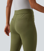 Pantalon bootcut court tailleur Halara Flex™ DayStretch mi-taille avec fente et poche