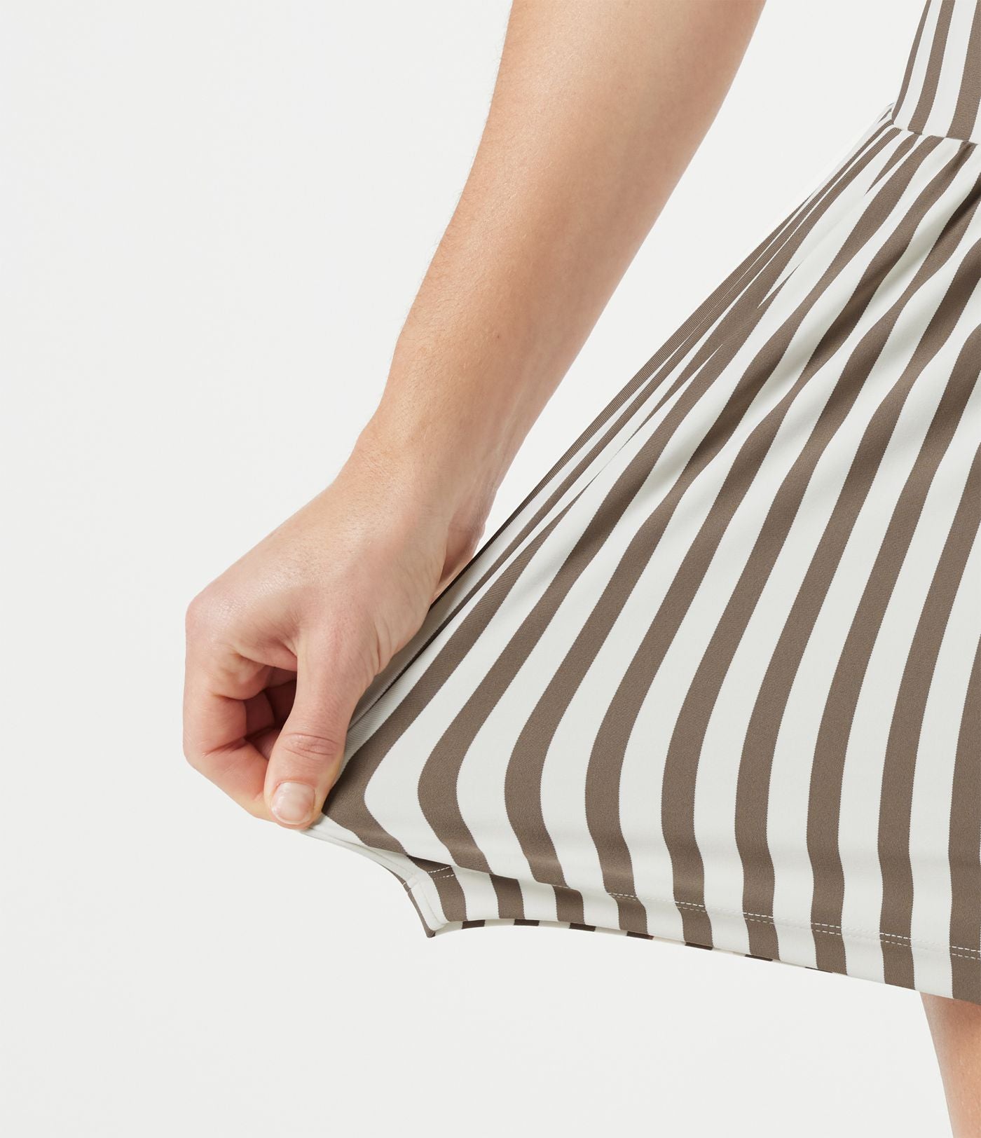 Short de yoga ample 2 en 1 à rayures taille ultra haute avec poches