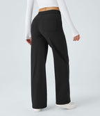 Pantalon coupe droite taille haute DayStretch avec poches