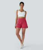Short de yoga 2-en-1 SoftlyZero™ Airy taille très haute effet frais InstantCool 12,5 cm avec poches