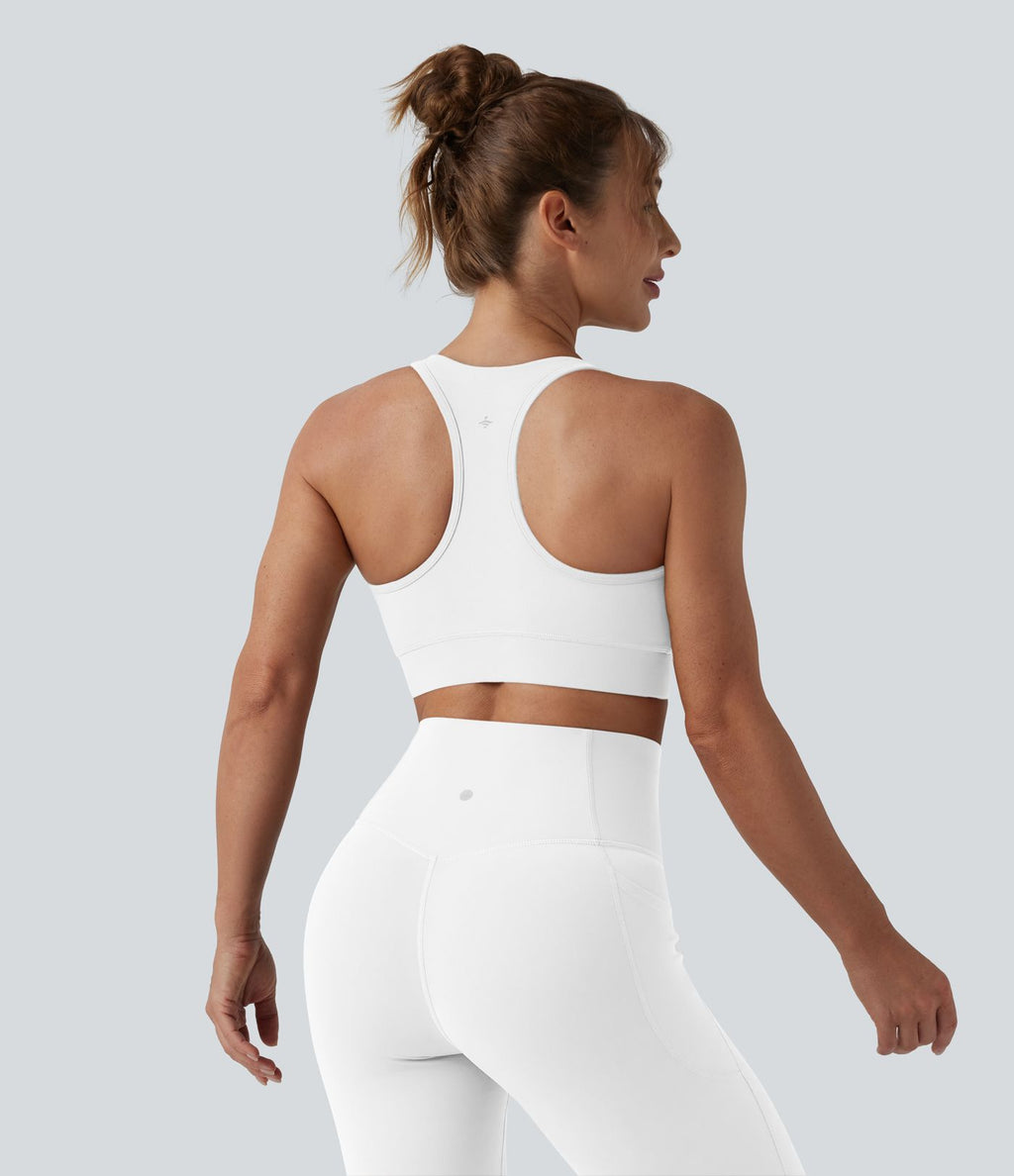 Brassière de sport running Halara UltraSculpt™ maintien léger col V dos nageur bonnets E-G