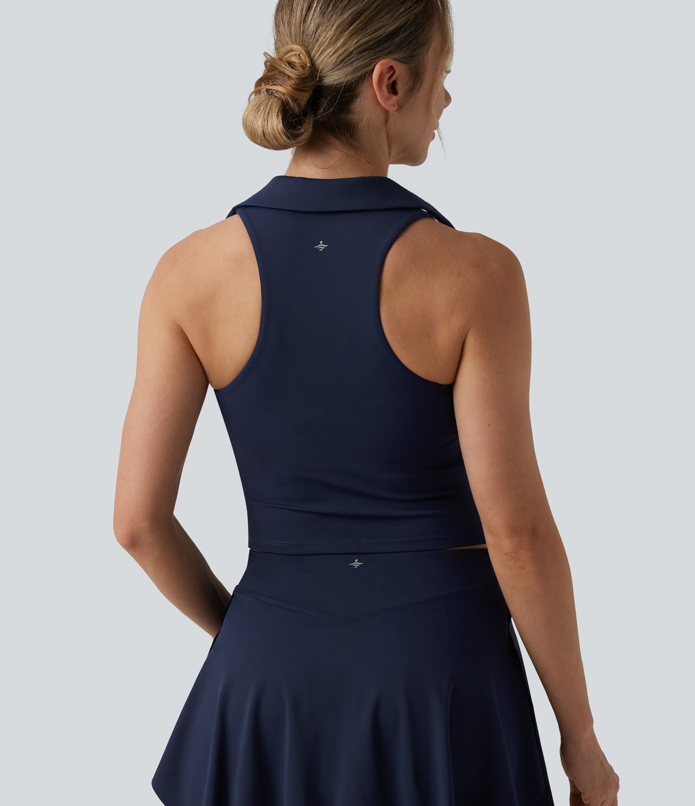Haut de sport tennis SoftlyZero™ Airy dos nageur à fronces effet frais InstantCool, protection solaire UPF50+