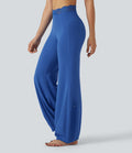 Pantalon de danse taille haute coupe ballon SoftlyZero™ avec dentelle contrastée, poches et protection solaire UPF50+