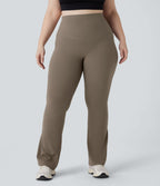 Pantalon de yoga à coupe bootcut gainant taille haute grande taille avec poches Halara UltraSculpt™