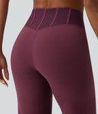 Pantalon yoga Halara UltraSculpt™ gainant coupe droite taille haute avec mesh contrastant