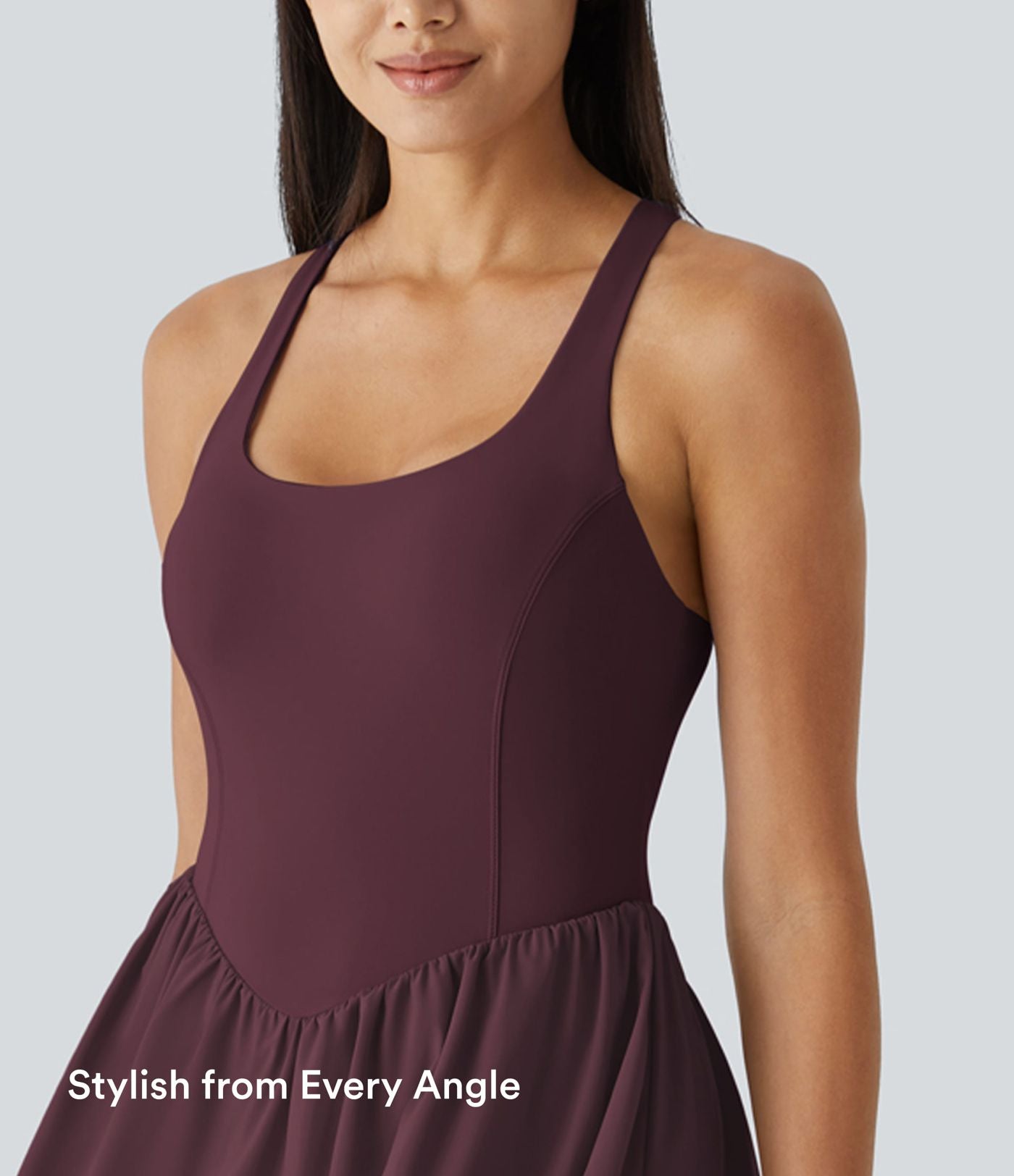 Robe de sport mini 2-en-1 Breezeful™ corset fluide séchage rapide avec poche padel/pickleball A-C