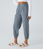Joggings décontractés à taille mi-haute avec poches