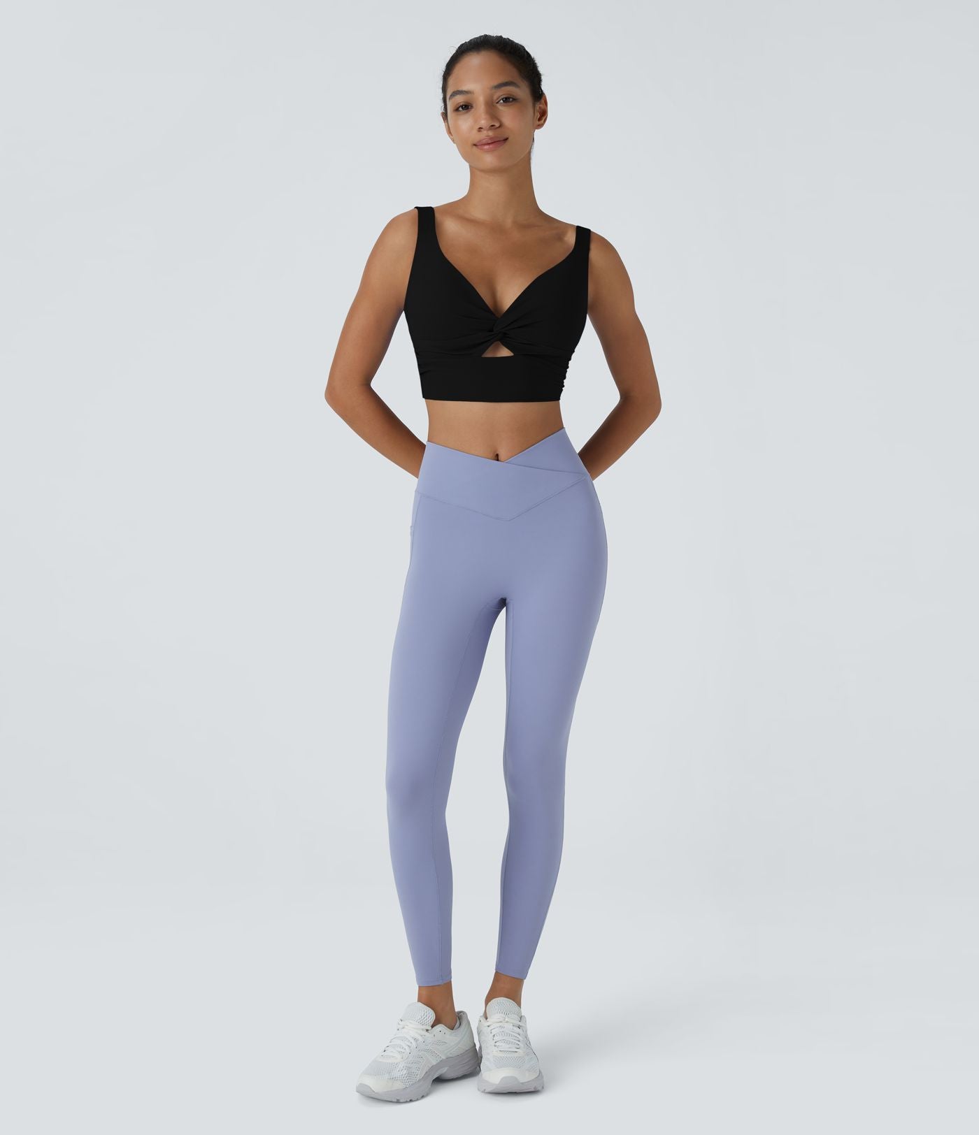 Brassière yoga SoftlyZero™ Airy maintien léger découpes effet frais InstantCool, bonnets A-D, protection solaire UPF50+