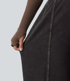 Jean barrel casual taille haute Halara Flex™ à poches