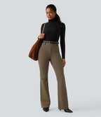 Pantalon tailleur évasé taille haute avec poches Halara Flex™