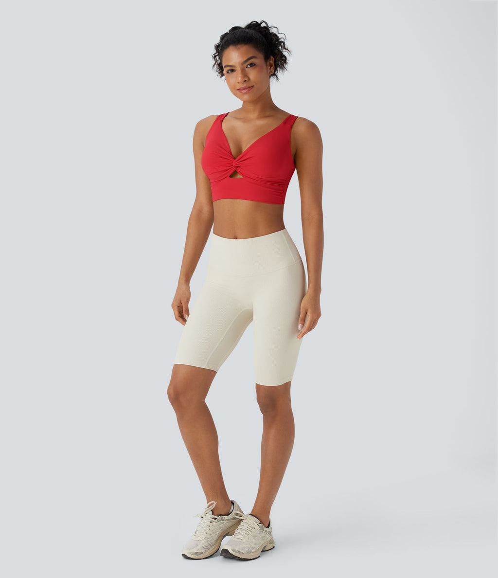 Brassière yoga SoftlyZero™ Airy maintien léger découpes effet frais InstantCool, bonnets E-G