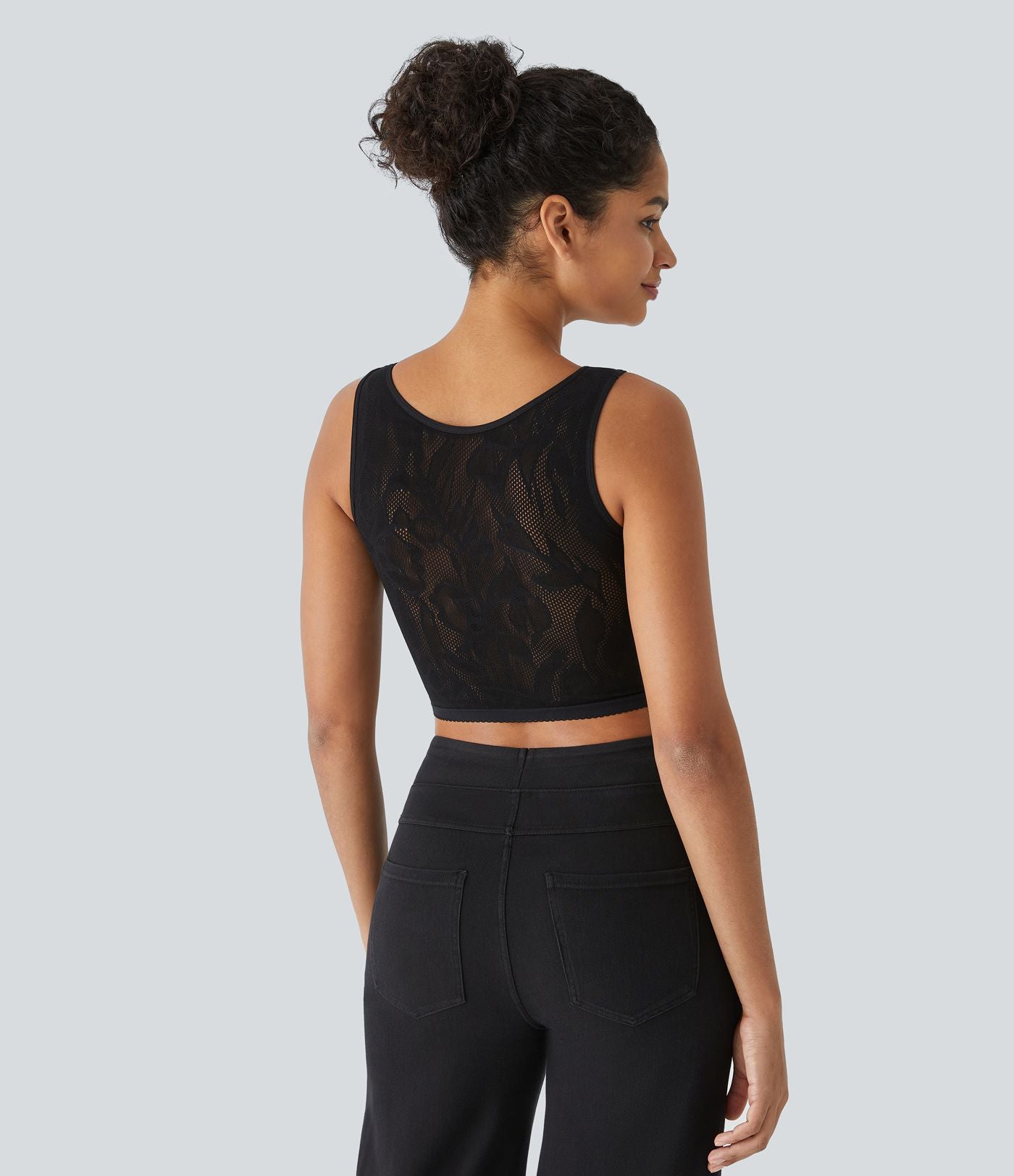Débardeur court avec découpes sans couture OneForm Seamless Flow