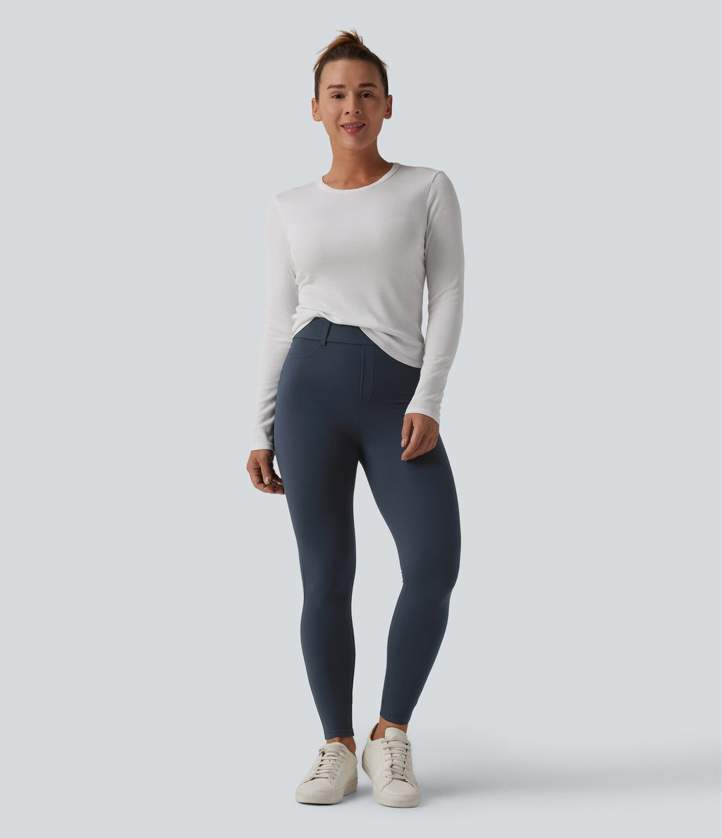 Legging décontracté 7/8 Halara UltraSculpt™ taille haute avec poches