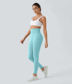Legging taille haute froncé uni sans couture OneForm Seamless Flow