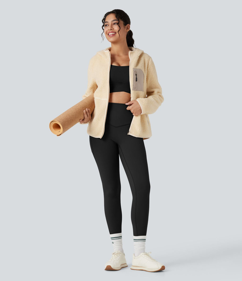 Legging yoga polaire thermique  gainant taille haute Halara UltraSculpt™ Heat avec poches
