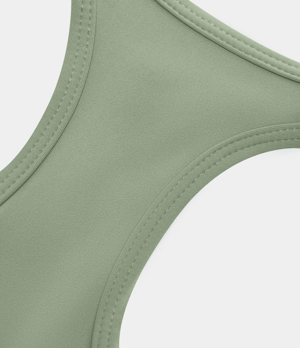Softlyzero™ Plush Plus Débardeur Yoga Crop à Col U Plongeant Dos Nu Dos Nageur Découpé - UPF50+