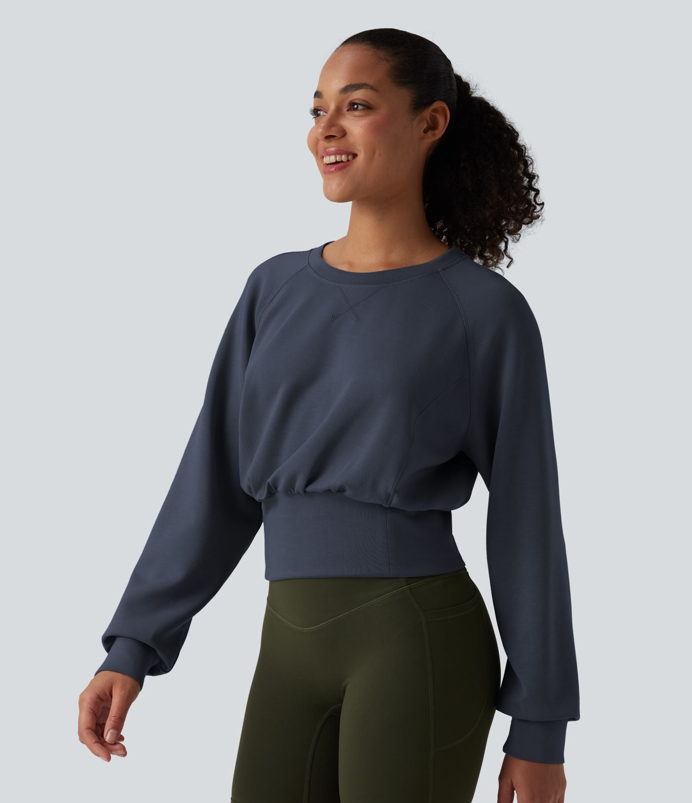 Sweat décontracté SpacerTek™ col rond à manches longues