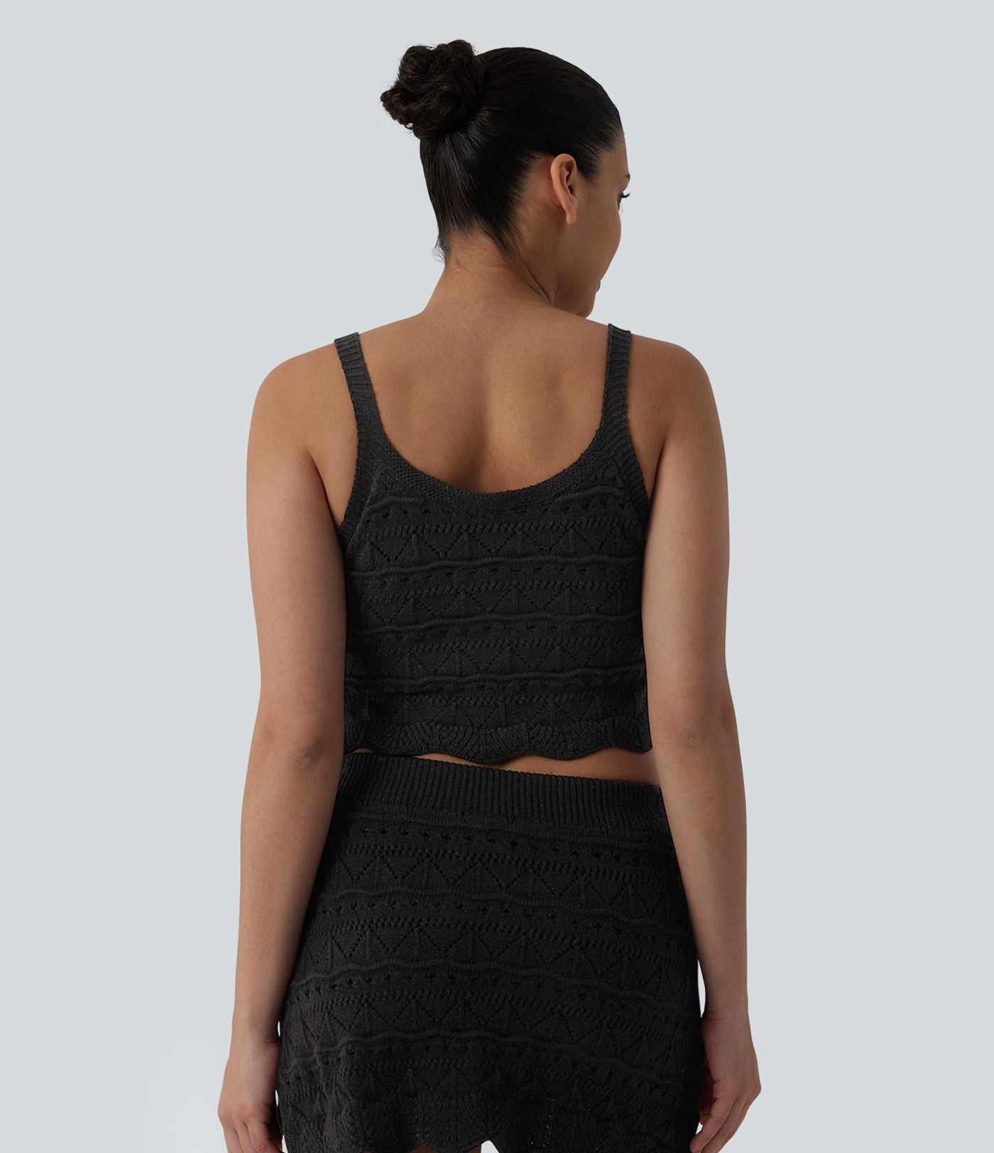 Gilet court col rond