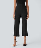 Pantalon de travail court gainant taille haute Halara Flex™ avec poches